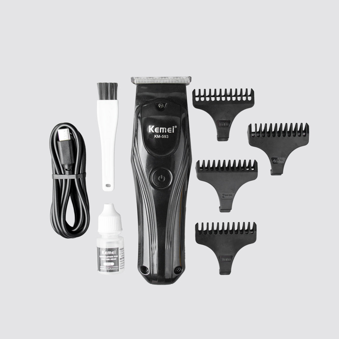 KM-593 Trimmer WIth Digital Display Display & Lithium Batteries