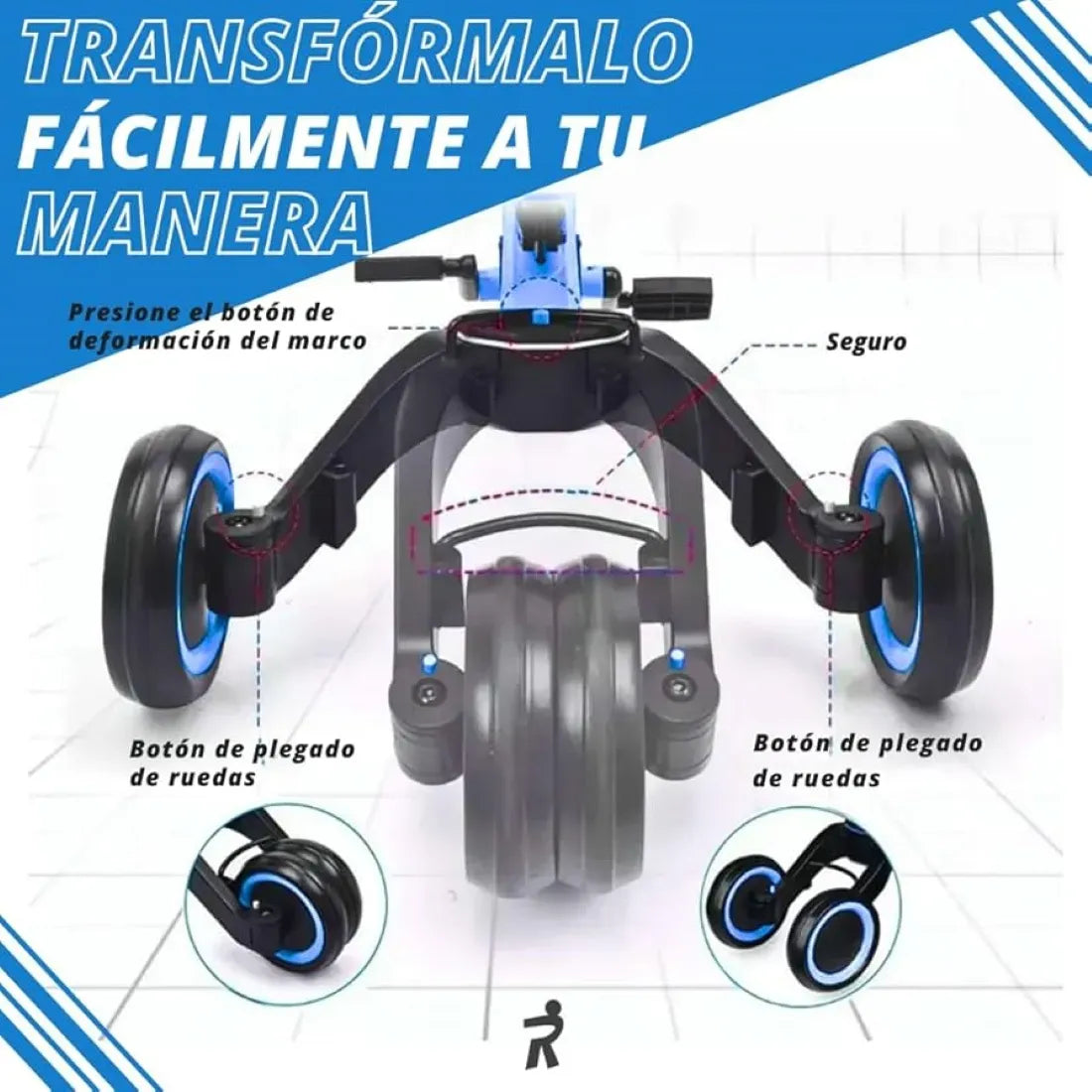 3-in-1 Tricycle-Bike-Balancing Bike for Boys and Girls