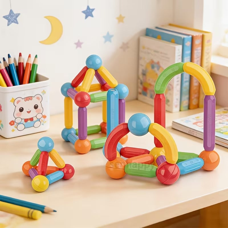 42 Pcs DIY Magnetic Sticks Blocks
