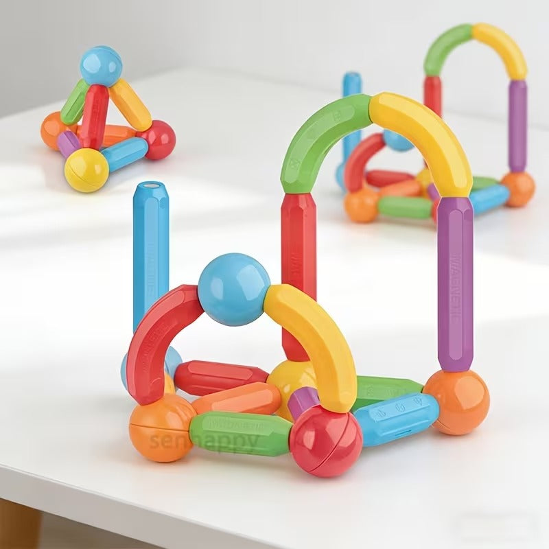 42 Pcs DIY Magnetic Sticks Blocks