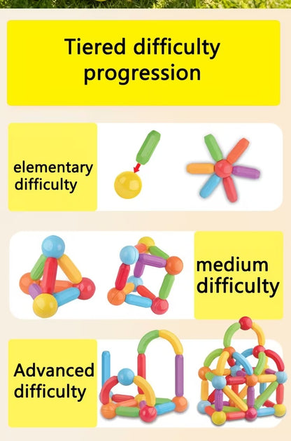 42 Pcs DIY Magnetic Sticks Blocks