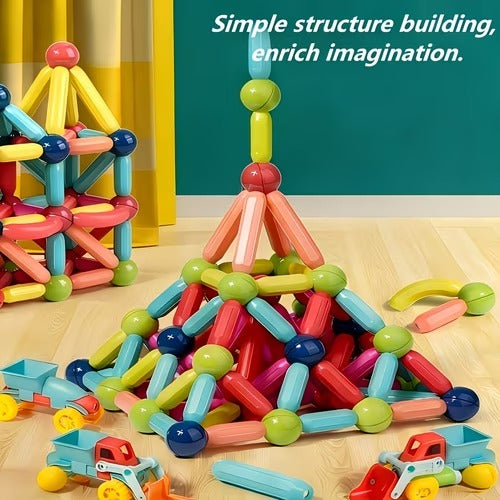 42 Pcs DIY Magnetic Sticks Blocks
