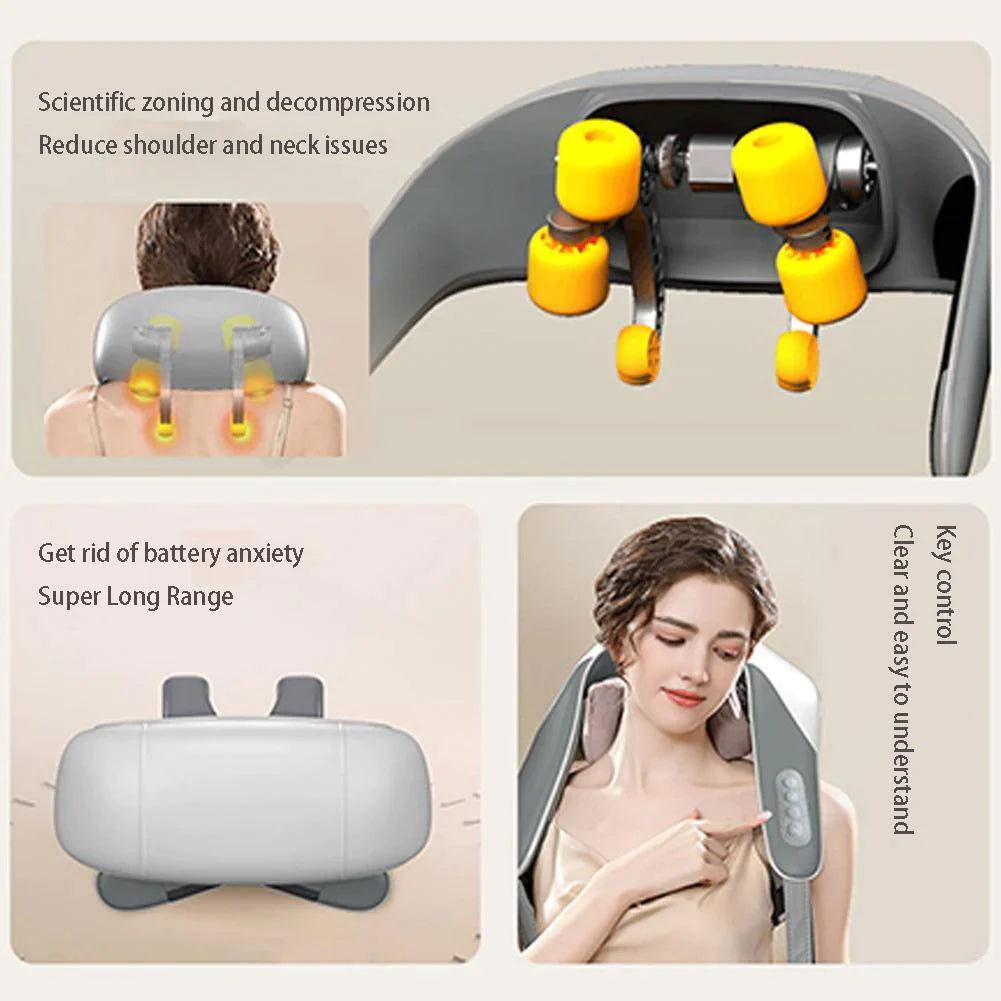 Neck Shoulder Back Waist Kneading Massager